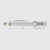 MCTR L/D=8 Drill body for lathes and machining centers, L/D = 8, Tool diameter ø33.1, ø39.1 mm - Big-tools Industrial Supply Tools for Metal Cutting